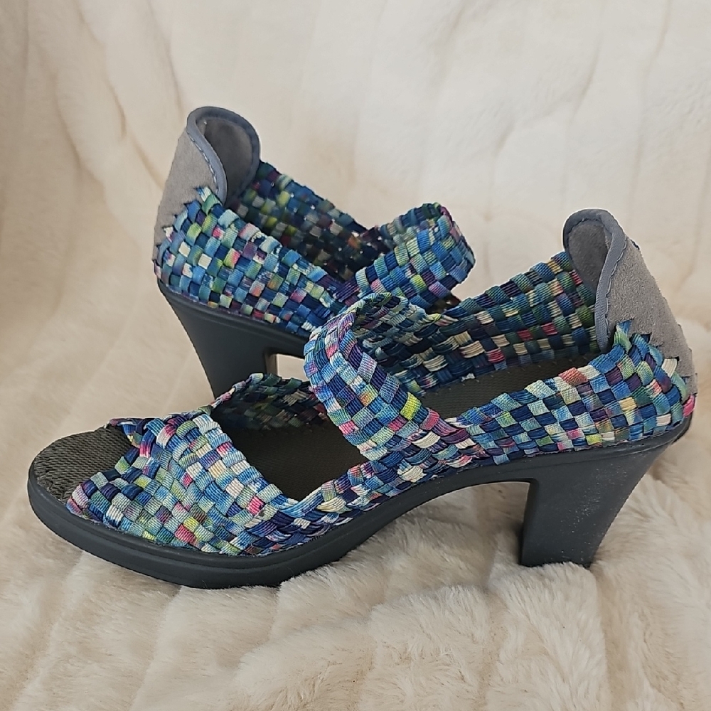 bernie mev. Multicolor Woven Heels